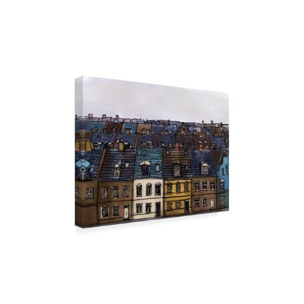 Karen Drayfus 'Row Houses' Canvas Art,35x47